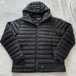 Patagonia Men’s Down Puffer Jacket w/ Hood Black Size Large